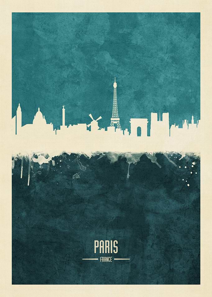Paris France Skyline