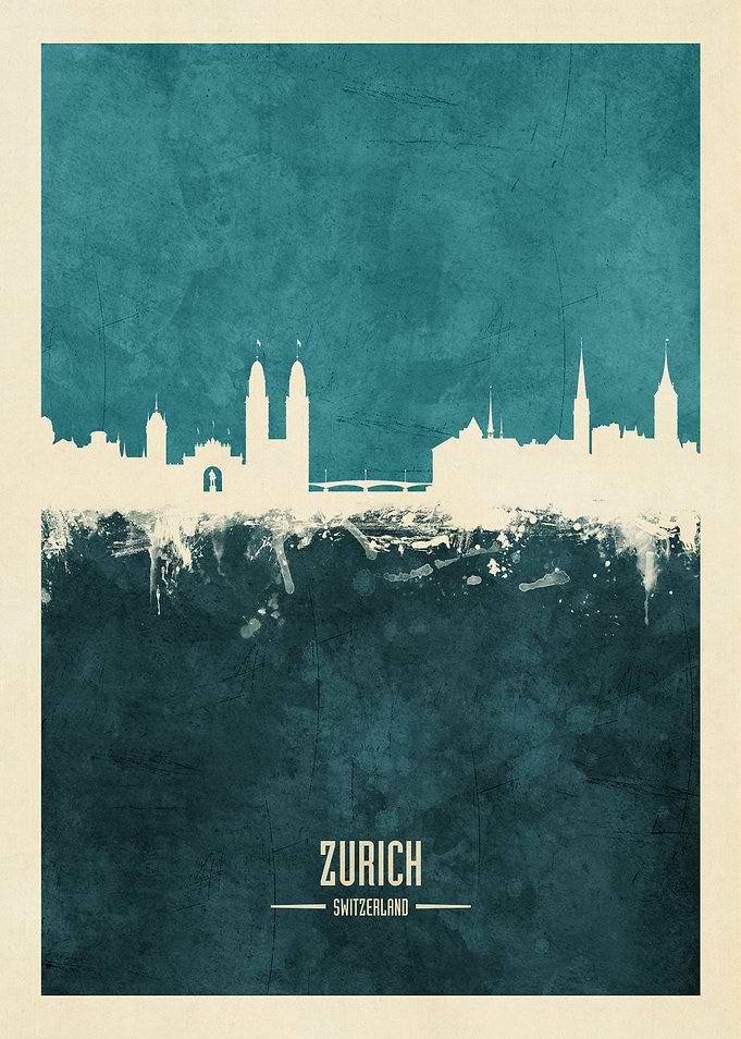 Zurich Switzerland Skyline