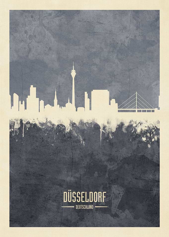 Dusseldorf Germany Skyline