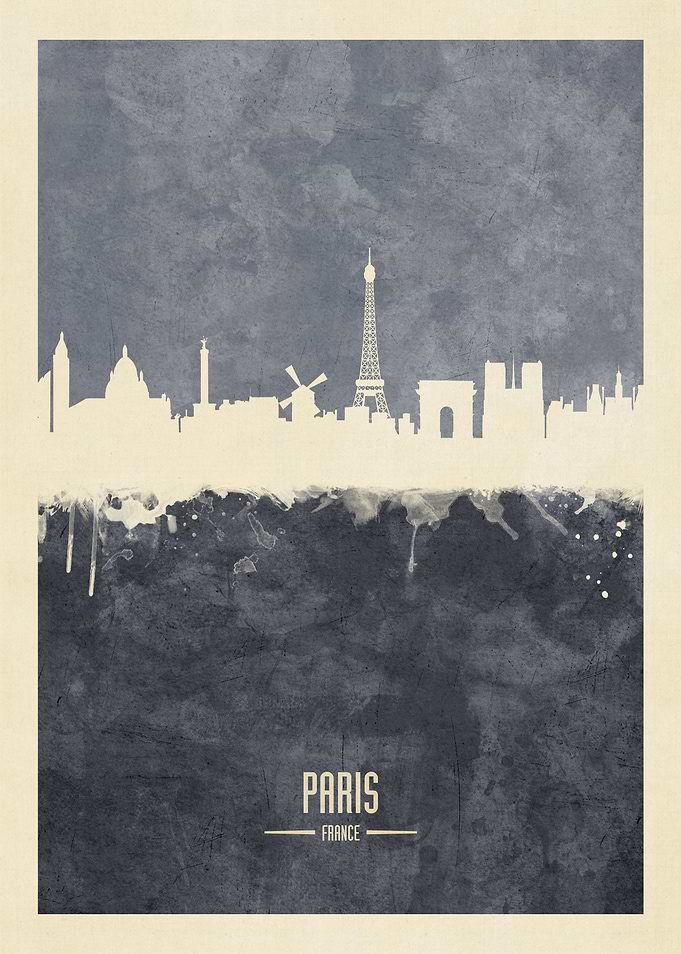 Paris France Skyline