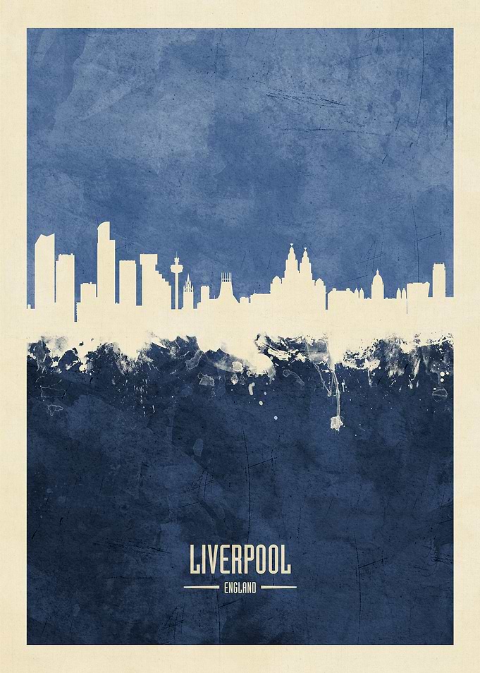 Liverpool England Skyline