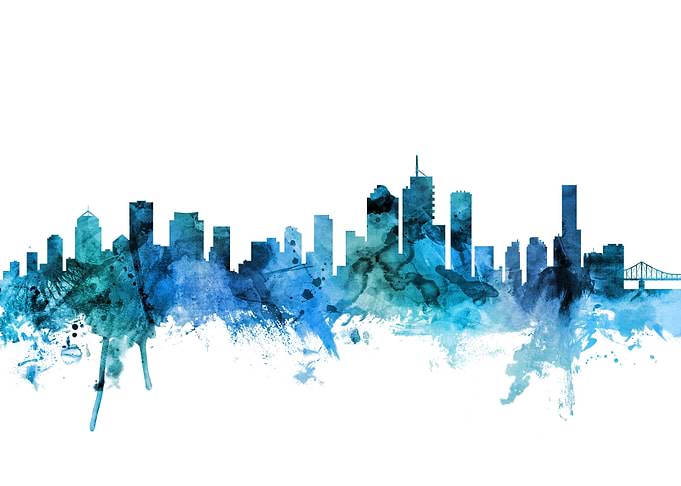 Brisbane Australia Skyline