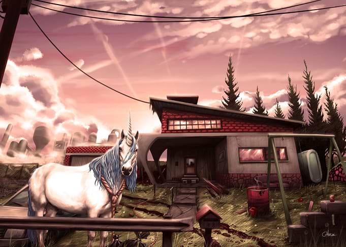 Sad unicorn