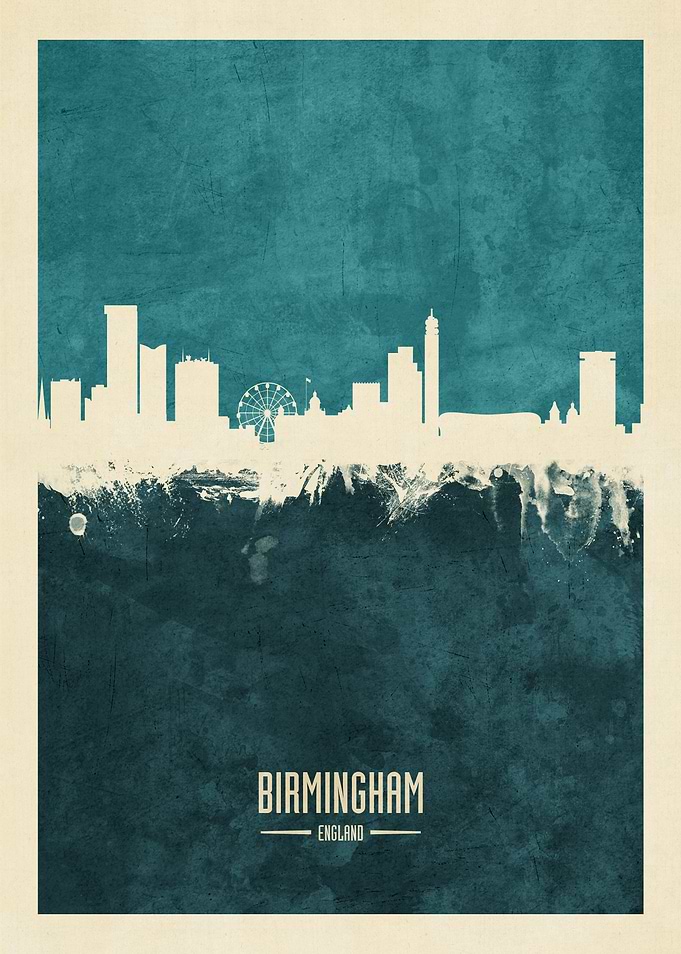 Birmingham England Skyline