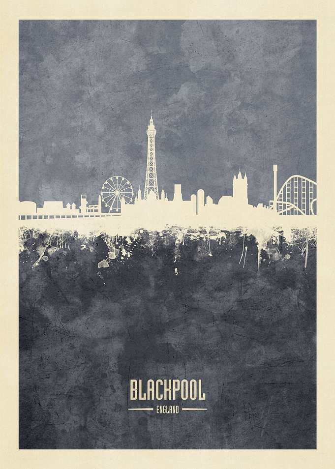 Blackpool England Skyline