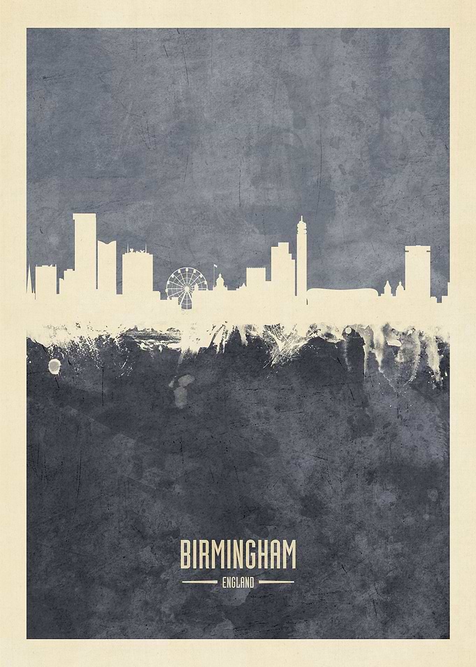 Birmingham England Skyline