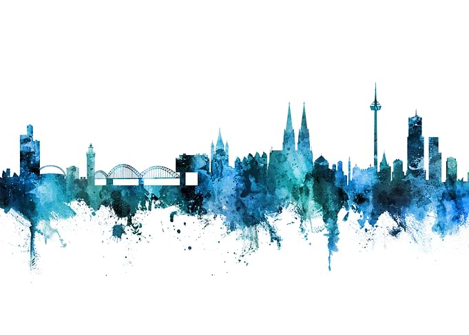 Cologne Germany Skyline