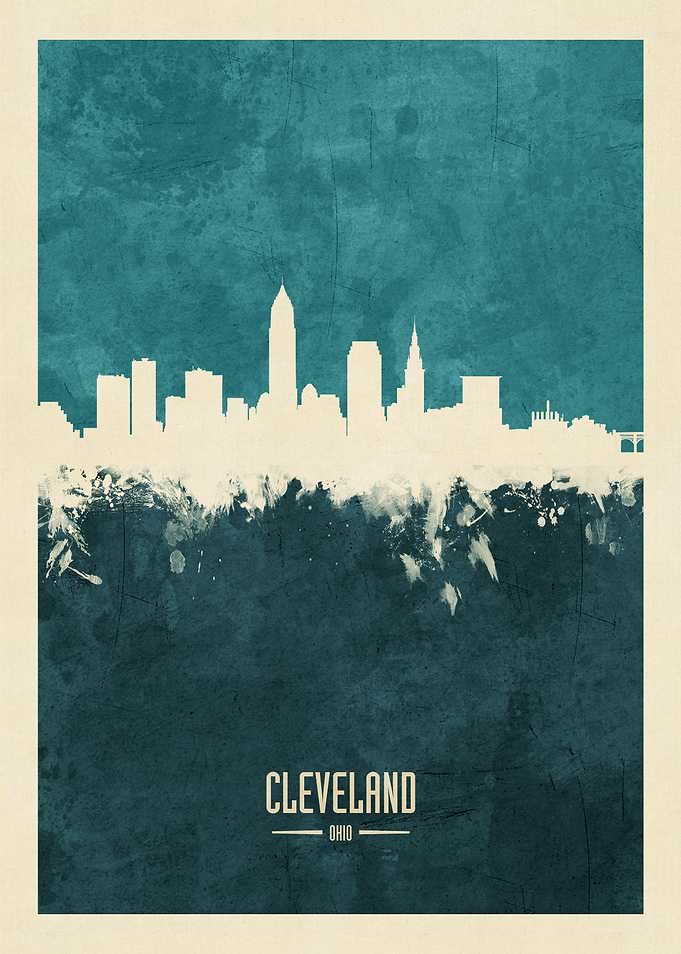 Cleveland Ohio Skyline