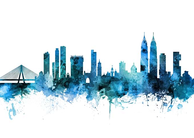 Mumbai India Skyline