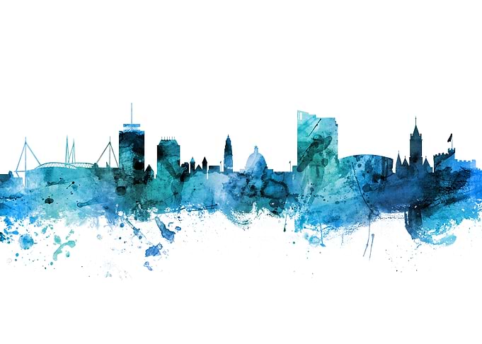 Cardiff Wales Skyline