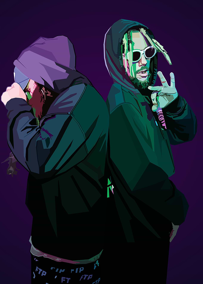 Suicide Boys WPAP Pop Art