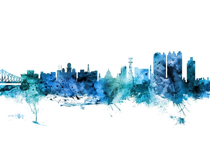 Calcutta India Skyline
