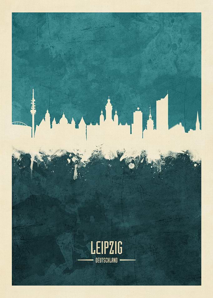 Leipzig Germany Skyline