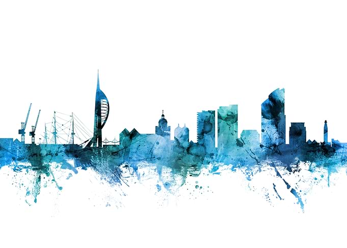 Portsmouth England Skyline