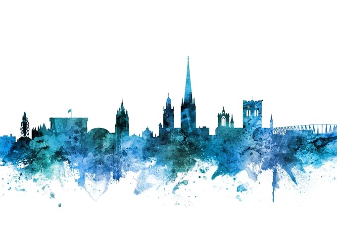 Norwich England Skyline