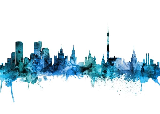 Moscow Russia Skyline