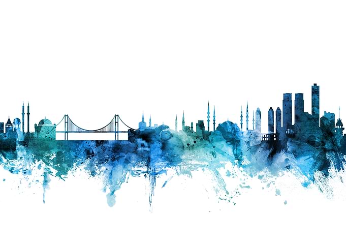 Istanbul Turkey Skyline