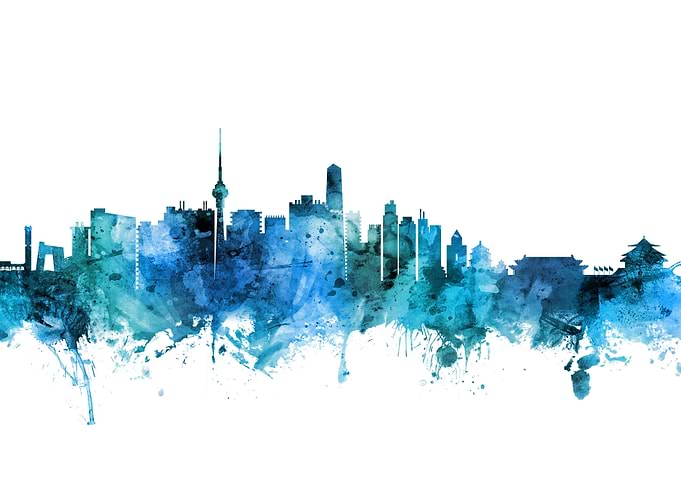 Beijing China Skyline