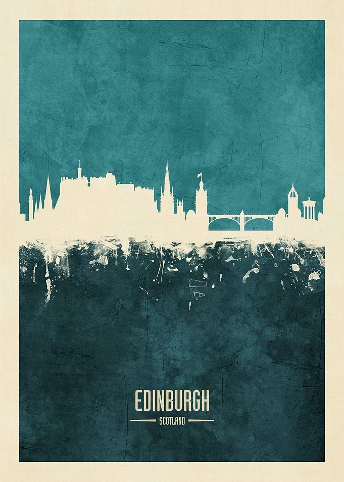 Edinburgh Scotland Skyline