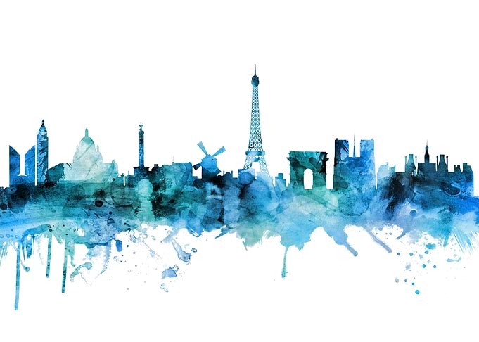 Paris France Skyline