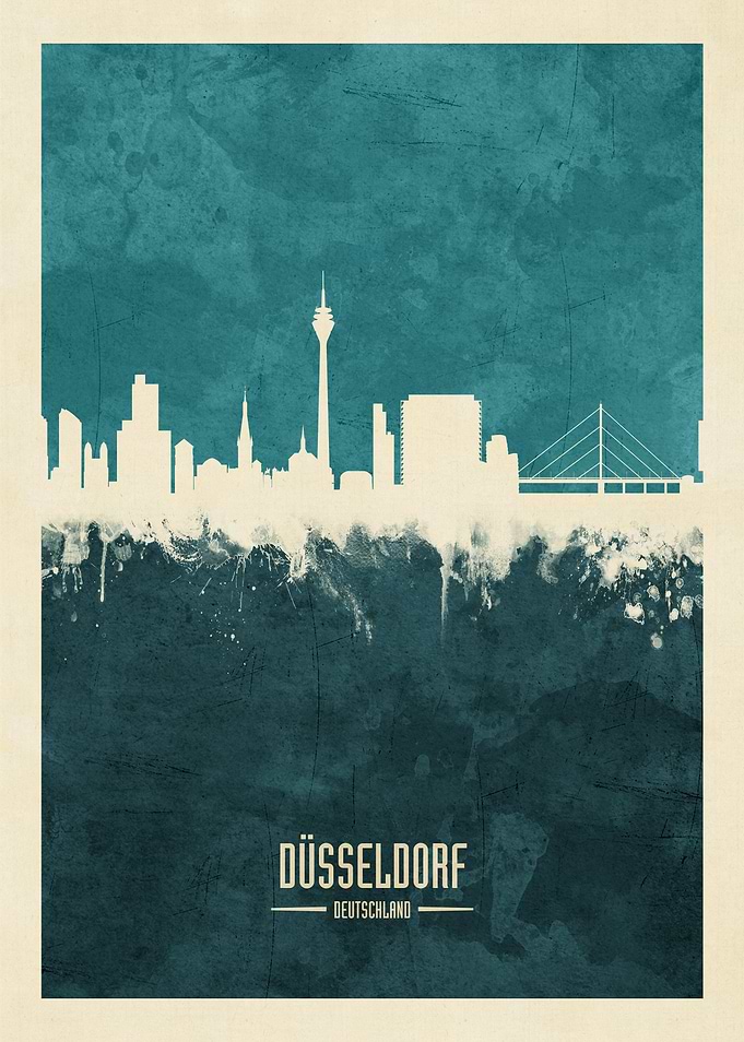 Dusseldorf Germany Skyline