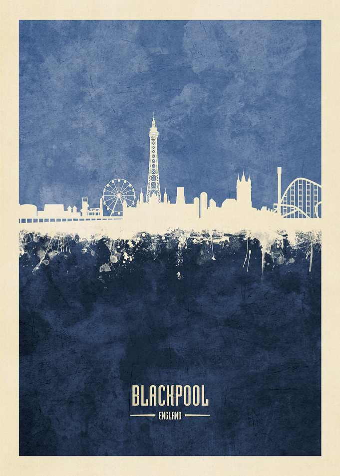 Blackpool England Skyline