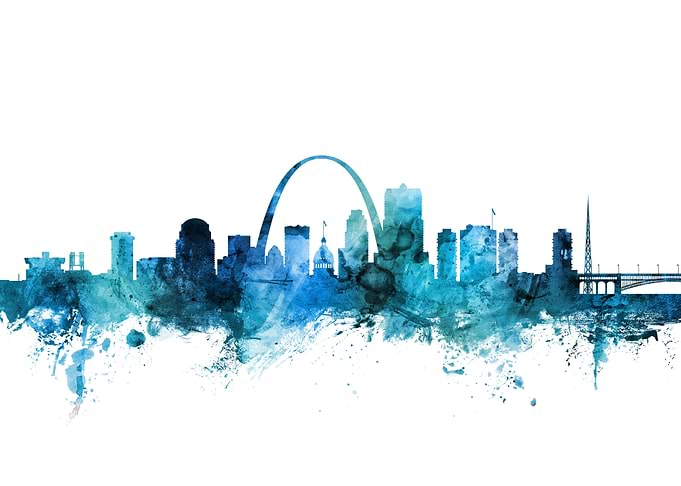 St Louis Missouri Skyline