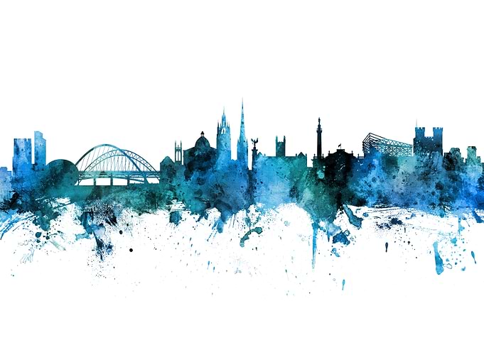 Newcastle England Skyline