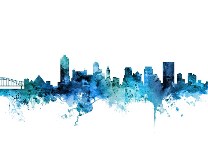 Memphis Tennessee Skyline