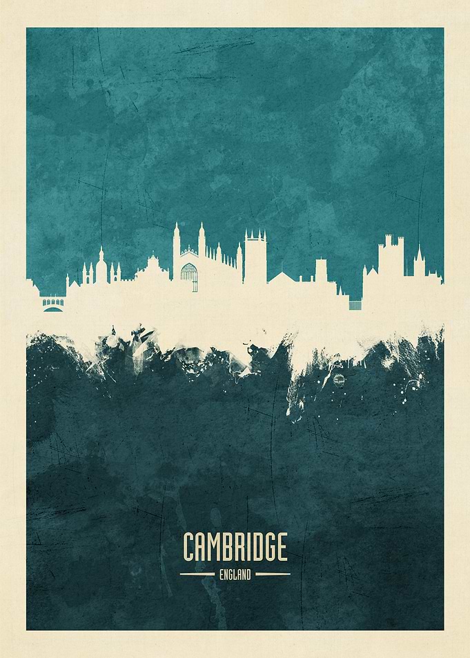 Cambridge England Skyline