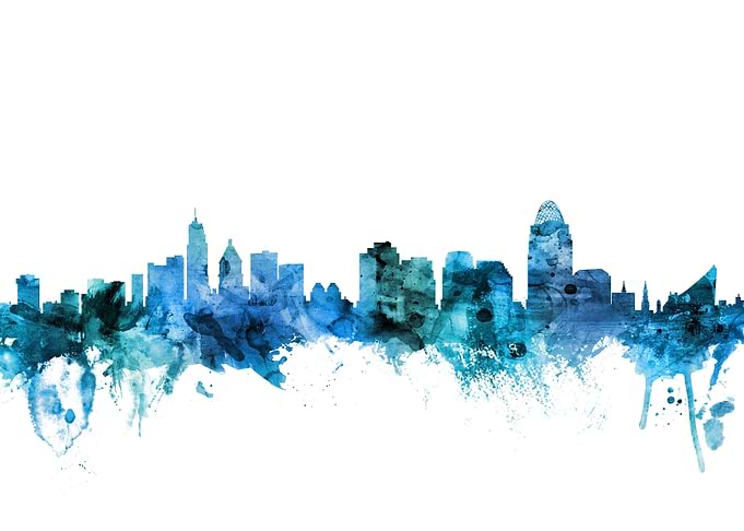 Cincinnati Ohio Skyline