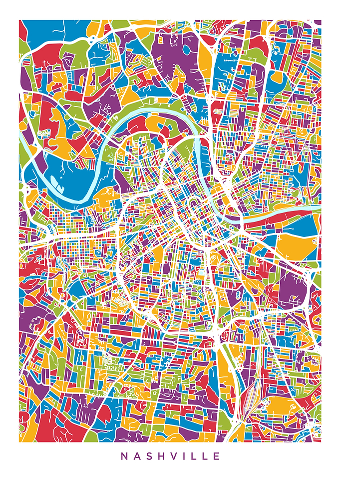 Nashville Tennessee Map