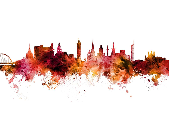 Glasgow Scotland Skyline