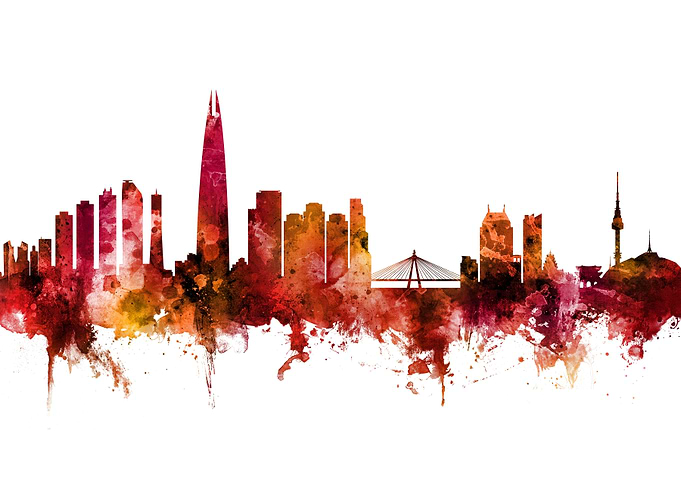 Seoul South Korea Skyline