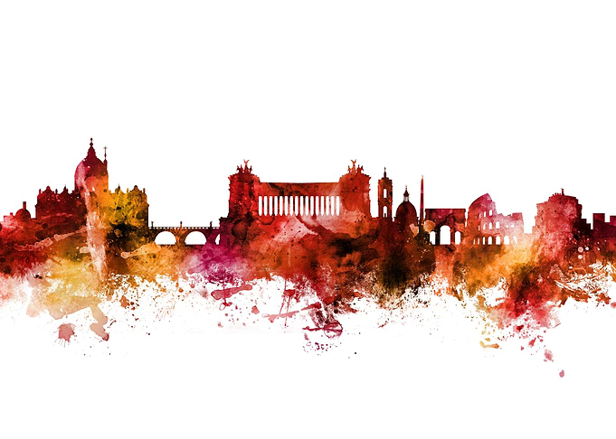 Rome Italy Skyline