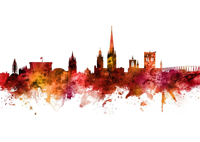 Norwich England Skyline