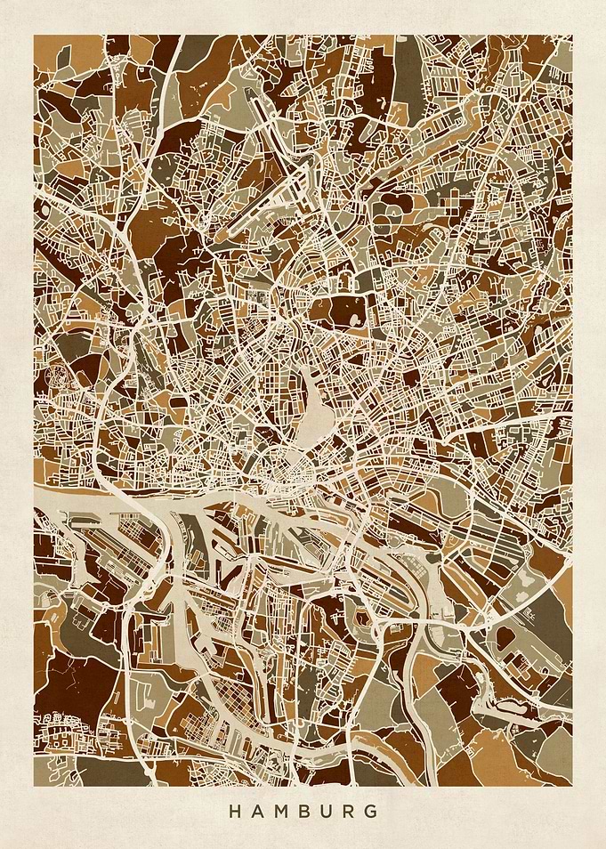 Hamburg Germany Map