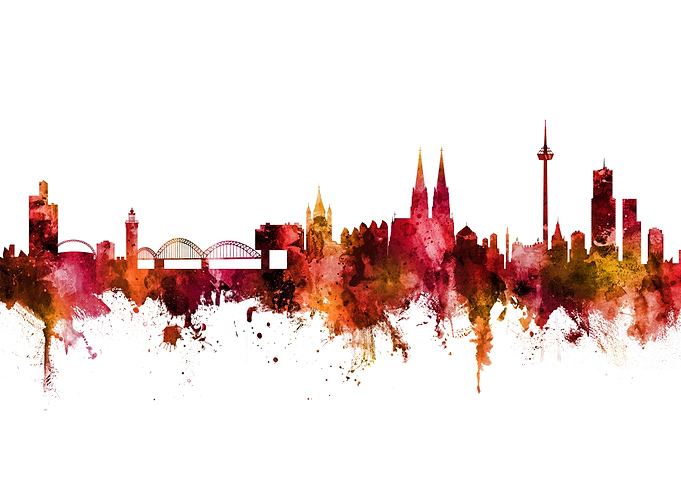 Cologne Germany Skyline