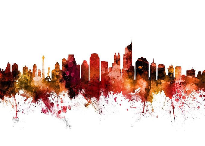 Jakarta Indonesia Skyline
