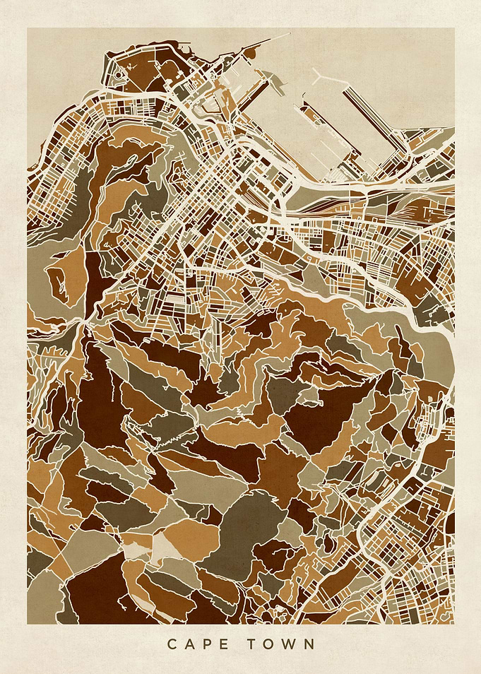 Cape Town South Africa Map