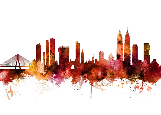 Mumbai India Skyline