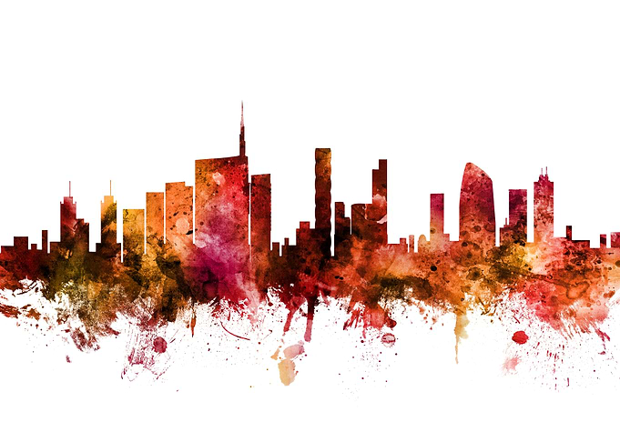 Milan Italy Skyline