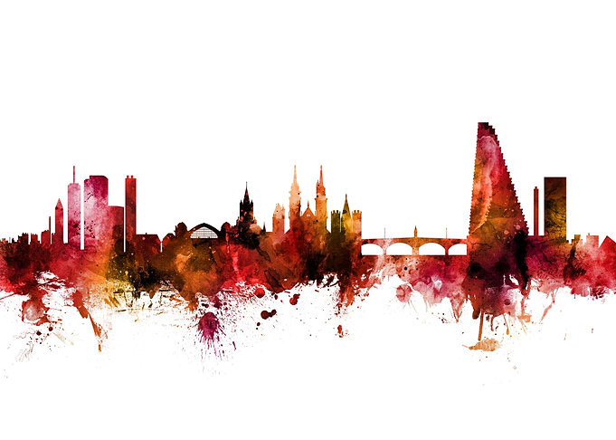Basel Switzerland Skyline