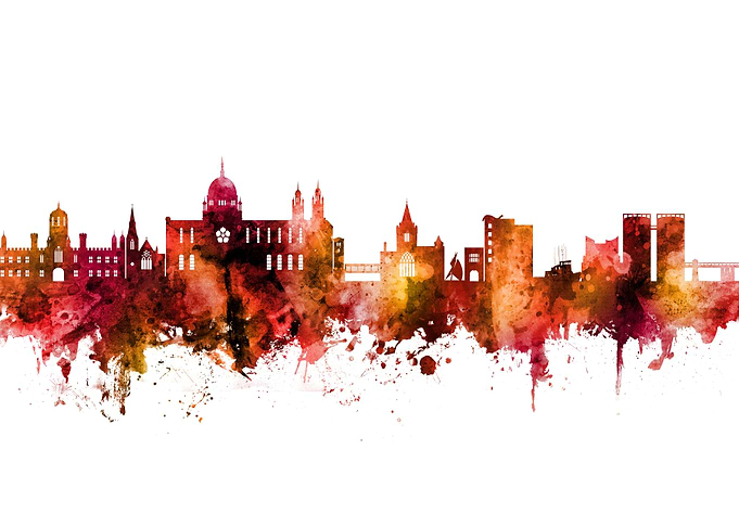 Galway Ireland Skyline