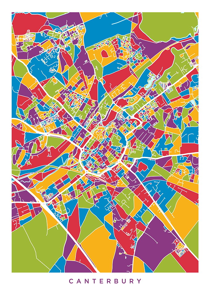 Canterbury England Map