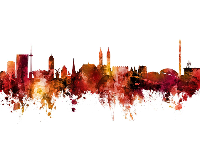 Bremen Germany Skyline