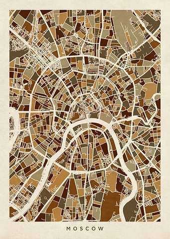 Moscow Russia Map