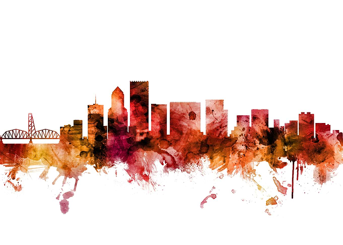 Portland Oregon Skyline