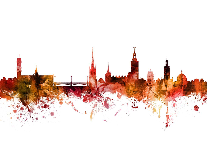 Stockholm Sweden Skyline
