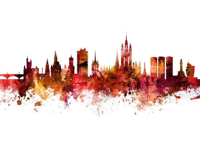 Aberdeen Scotland Skyline